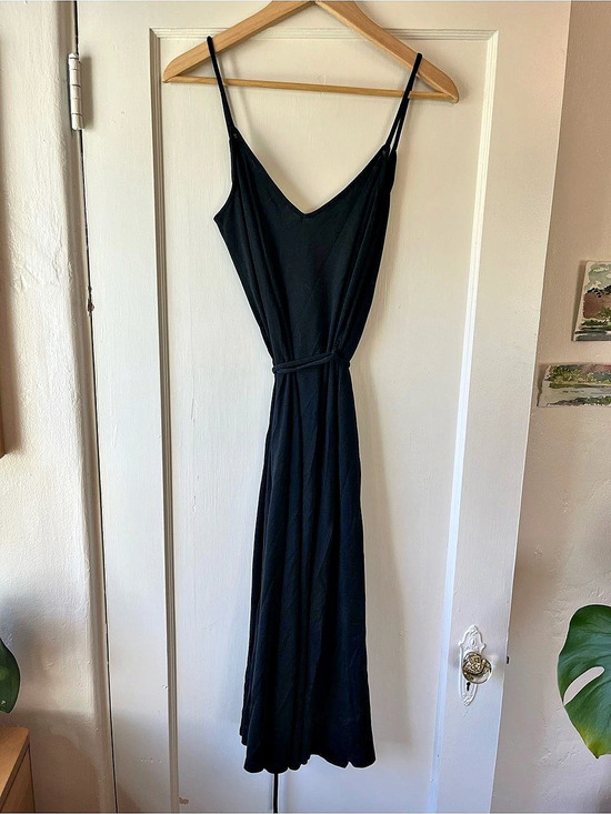 Frame Denim Dresses & Skirts - FRAME Morgan Knit Dress Wrap Maxi Dress Black Size Small